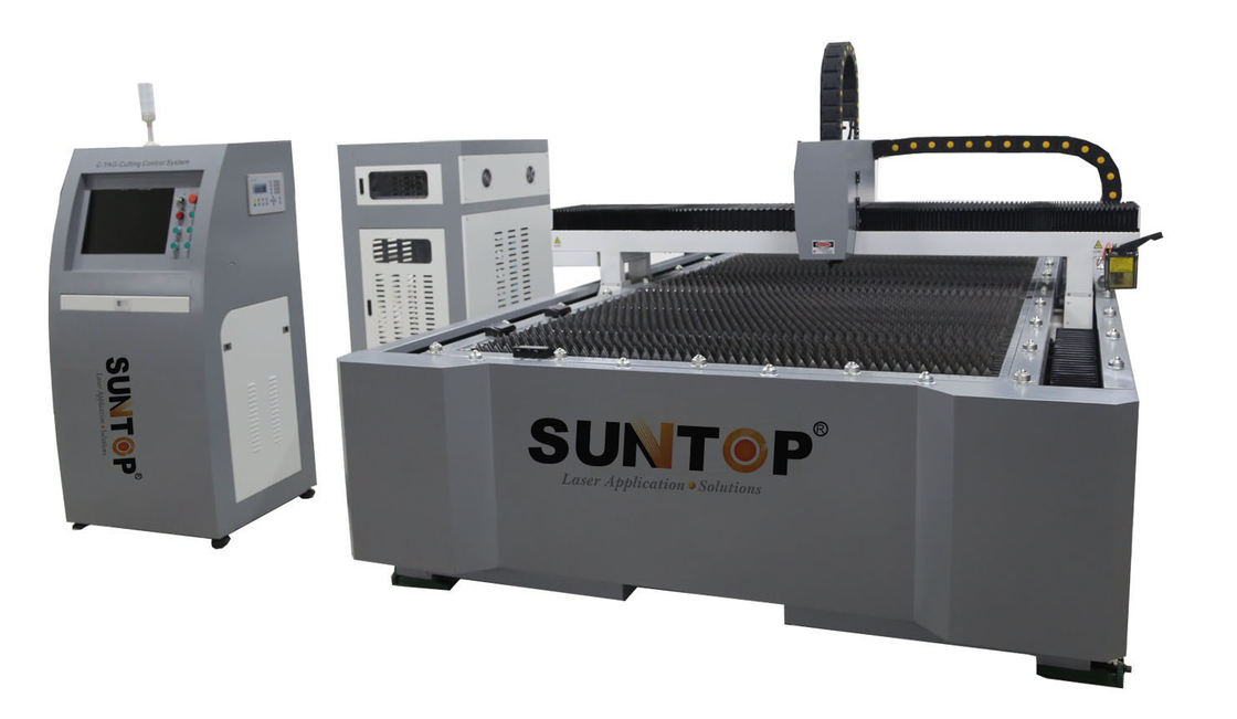 500W CNC Industrial Laser Cutter For Steel and Alumnium , Adjusted Through Z axis